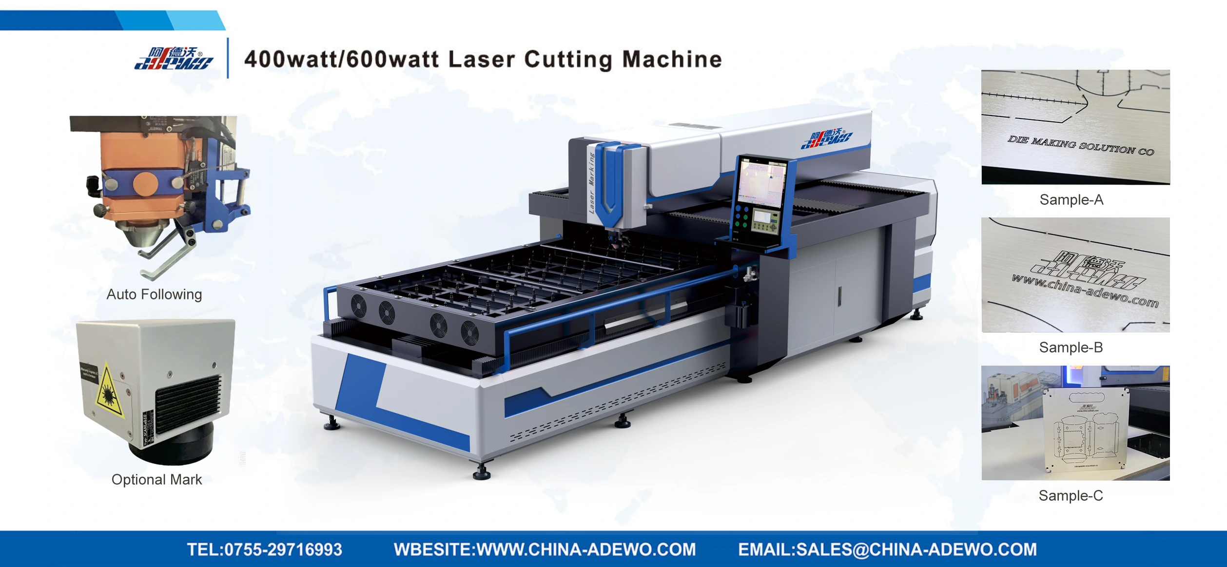 400WATT/600WATT LASER Pjovimo mašinų gamintojas