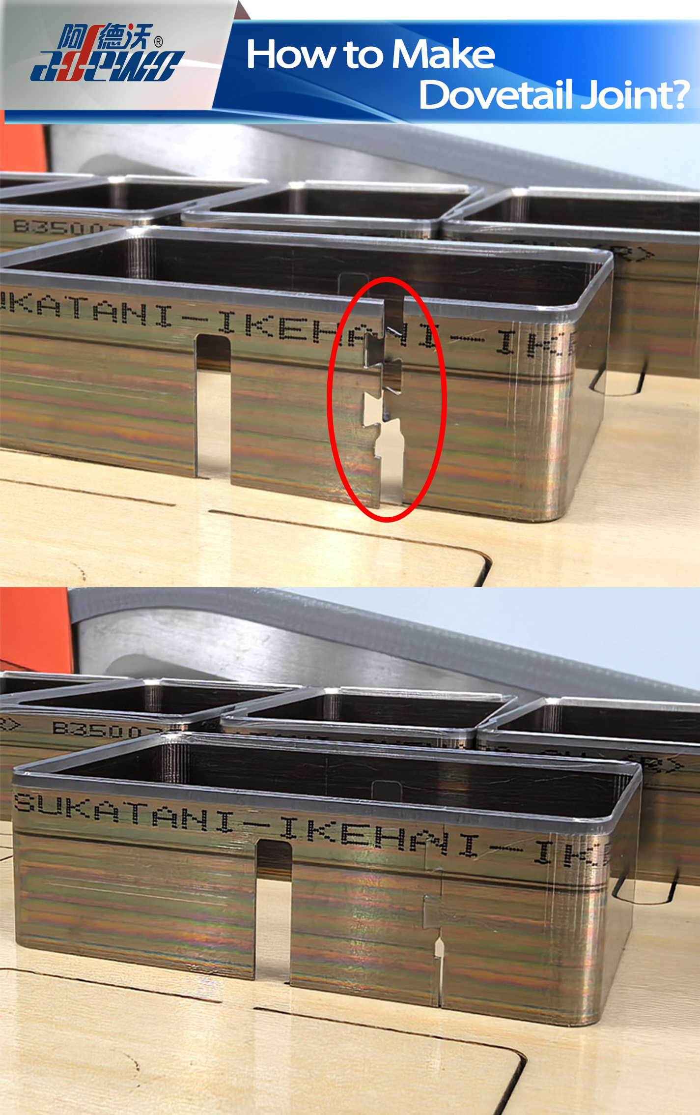 Kaip padaryti „Dovetail“ jungtį?