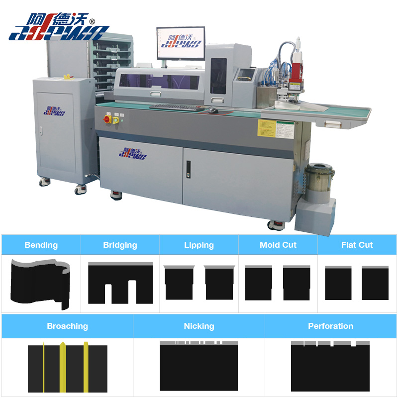 ABM-832C2 daugiafunkcinis plieninis štampavimo automatinis lenkimo aparatas, skirtas BOBST sertifikuotiems štampų gamintojams