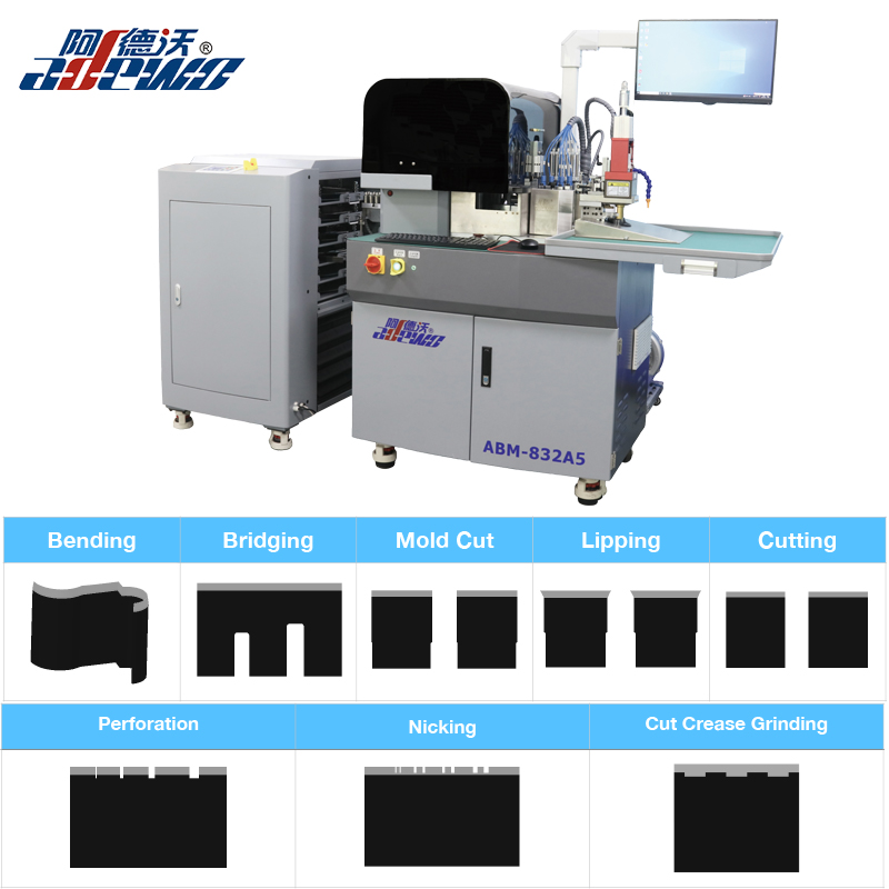 „Cut Crease Die Auto Bender“ mašina kartonui